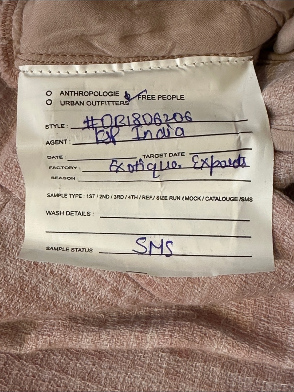 Free People Tegan Barrel Trouser Pale Mauve. Size XS. 30 Waist - Picture 4 of 4